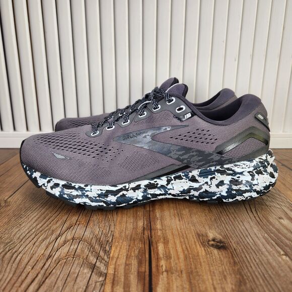 Brooks Ghost 15 Womens Size 8.5 B Black Camo Running Sneakers Shoes 1203801B004 - Picture 3 of 9